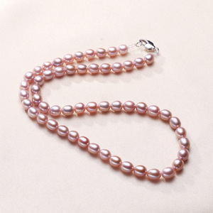 Collar de Perlas de Agua Dulce Reales de 6mm de Zhuji Mountain Lake, Accesorios de Alta Gama con Forma de Patata Pequeña - Product Image 3