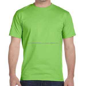 T-shirt unisexe léger à col rond 100% coton, imprimé avec des motifs personnalisés, couleurs unies, mélange de couleurs unies pour hommes - Product Image 1