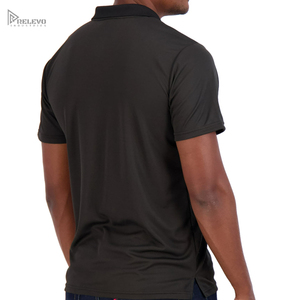 Polos unis pour hommes avec broderie et impression de logo personnalisés, tissu doux et respirant en plusieurs couleurs, logo personnalisé OEM - Product Image 3