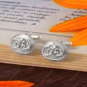 Ensemble de boutons de manchette en laiton, couleur or, poli, luxe, cadeau de mariage pour homme, bijoux formels - Product Image 2
