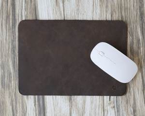 Leather <b>Mouse</b> <b>Pad</b> Fabric Backing Non-Slip Desk Mat High Speed Surface For Graphic Designers Office LMPD-0033 - Product Image 1