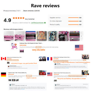 Máquina de Impresión DTF por Inyección de Tinta Erasmart 13 Pulgadas 30 cm A3 1390 Rosa para Transferencia Térmica de Camisetas, Impresora para Pequeñas Empresas - Product Image 2