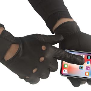 Gants de conduite personnalisés de haute qualité pour femmes et hommes, en cuir de chèvre, à doigts entiers - Product Image 2