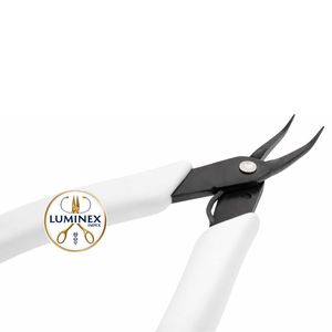 Xuron 450BN <b>Angled</b> Nose Pliers Stainless Steel White Handle Fine Precision Jewelry Electronics OEM Factory CE ISO - Product Image 5