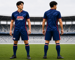 Tenue de football personnalisée 2026 : Maillot et short de soccer respirants, anti-humidité, séchage rapide, 100 % polyester, taille élastique - Product Image 4