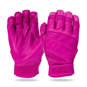 Gants de combat de baseball professionnels en cuir rose, confortables et offrant une protection optimale pour les mains, avec service OEM. - Product Image 1