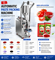Machine d'emballage automatique de sachets de détergent liquide pour le remplissage et la fermeture de sachets de shampoing, de savon et de lotion, équipement d'emballage avec contrôle PLC