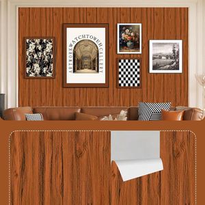 Papel Tapiz Autoadhesivo con Aspecto de Madera de Cerezo Vintage, 17.3"x200", Vinilo Autoadhesivo, Papel de Contacto Removible con Imitación de Madera - Product Image 2