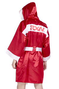 Robe de boxe rouge RXN, robe d'arts martiaux, logo personnalisé, robe d'entraînement pour adultes - Product Image 4