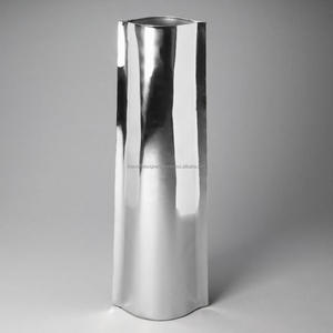 Polished <b>Eye</b> Catching Quality Bohemian Style Aluminium Flower Vase Easy Portable Sofa Side Display Oversize Flower Pot by TCD - Product Image 2