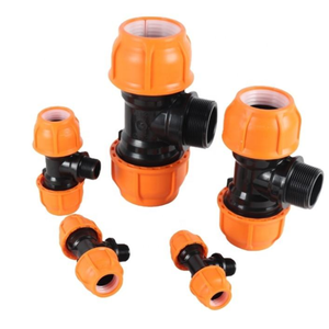 ข้อต่ออัด PP แบบสามทาง สำหรับท่อ HDPE แบบเรียบ ทนแรงดันสูง - Product Image 2
