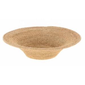 Panier de rangement rond en jute de luxe pour fruits et légumes Cuisine durable Pièce maîtresse multifonctionnelle écologique - Product Image 5