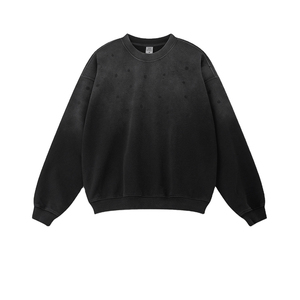 เสื้อสเวตเชิ้ตย้อมสีแบบวินเทจทรงโอเวอร์ไซส์สำหรับผู้ชาย รุ่นใหม่ล่าสุด ปี 2026 - Product Image 4