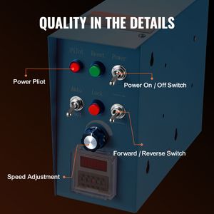Nuovo Posizionatore di Saldatura Rotante da 66 libbre/30 kg con Tavola Girevole da 0 a 90 Gradi, 1-12 RPM, 80W, 12,4 Pollici, 3 Griffe - Product Image 5