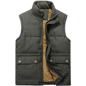 Men's Puffer Vest Casual Style Winter clothes padded waistcoat sleeveless jacket <b>Top</b> Product Custom Made Men's Puffer Vest - Product Image 4