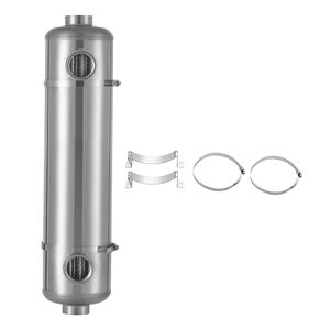 Intercambiador de Calor para Piscina de 210K BTU, Acero Inoxidable 316L, Calentador de Piscina de Alta Eficiencia - Product Image 1