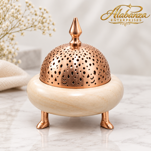 Quemador de Incienso de Madera de Lujo con Recipiente Interior de Acero Inoxidable, Ecológico, para Incienso Indio, Oud Árabe, Hogar, Hotel, Ramadán, Eid - Product Image 2