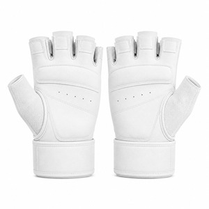Guantes de Gimnasio de Medio Dedo de Cuero de Alta Calidad, Transpirables, de Secado Rápido, con Correa Ajustable para la Muñeca, Antideslizantes, Unisex para Exteriores - Product Image 2