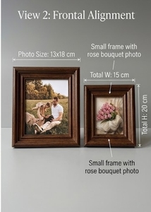 Wooden <b>Wall</b> <b>Frame</b> With Floral <b>Design</b> Home Decor Painting <b>Frame</b> Rectangle Blue Color - Product Image 3
