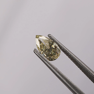 Pierre de diamant fantaisie de laboratoire taille poire, non montée, pour la création de bijoux - Product Image 1