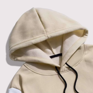 Ensemble de survêtement personnalisé pour hommes, respirant, en tissu tricoté brossé, coupe décontractée, à manches longues, avec sweat à capuche et pantalon de jogging, vente en gros - Product Image 4