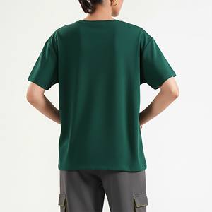 High Quality Women's T-shirt 100% Cotton Polyester 220gsm Custom Logo baggy Fit Short Shoulder ladies t-shirt OEM ODM Services - Product Image 2