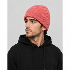 Men Soft Winter Beanie <b>Hat</b> Classic Plain Knit <b>Cap</b> Stretch Comfortable Warm Head Cover for Outdoor Sports Daily Lifestyle Use - Product Image 4