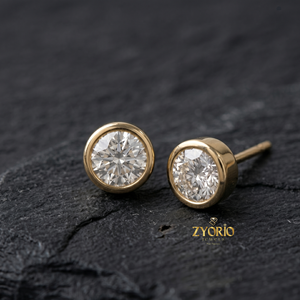 Pendientes de Oro Sólido de 14K con Diamantes Naturales en Corte Pera, Certificados por IGI, Juego de Pendientes de Lujo para Mujer - Product Image 3
