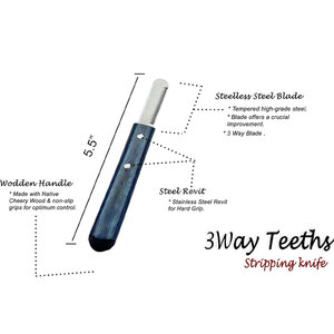 Cuchillo Profesional para el Cuidado de Mascotas, para Eliminar Pelo Suelto y Recortar, Cuchillo Resistente para Perros y Gatos - Product Image 4