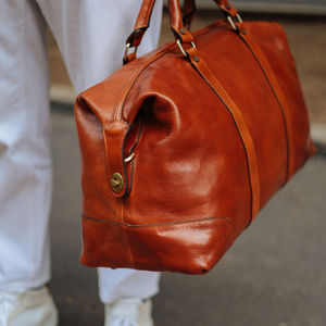 Sac de voyage en cuir style vintage, grand espace de rangement, sac de voyage en cuir durable, qualité cuir, sac de voyage en cuir pour homme - Product Image 5