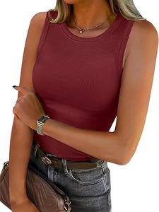 STELLAR <b>Women's</b> Summer Casual <b>Sleeveless</b> O-Neck Logo Solid Breathable Knitted Regular Fit Polyester/Cotton 180g T-<b>Shirt</b> - Product Image 2