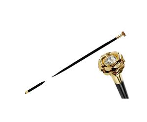 Nouveau piquet de marche avec poignée en cristal en forme de rose coulée en laiton bâton de conception de vente élevée élégant pour l'utilisation de marche itinérante - Product Image 1