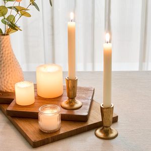 <b>Cast</b> Iron Candlestick Holders Tapered Candle Holders Tall Set Of 2 Wedding, Holiday, Home Decor, Christmas Decoration - Product Image 5