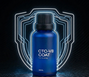 ECOWAY CTC-V8 Revêtement céramique automobile avec formule anti-UV, dureté 9H +170% de brillance, protection contre les intempéries, protection des garnitures, conditionnement de 30 ml - Product Image 6