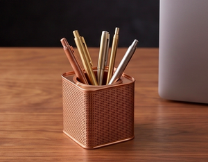 Square Copper Coffee And <b>Tea</b> Canister Classic Design Kitchenware Storage Container For Home And Office Set Of 2 Pcs - Product Image 3
