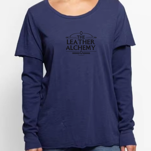Women's Fashion Double Sleeves T Shirt Soft Fabric Long Sleeve Casual Wear Comfortable Modern Street Style <b>Top</b> - Product Image 1