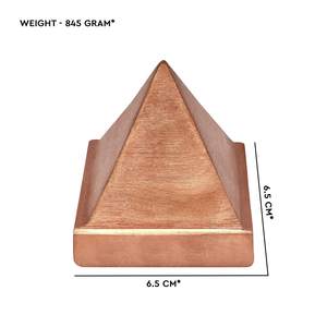Pyramide en cuivre Vastu Remedy, pyramide solide en cuivre Yantra pour la guérison, pyramide pour l'énergie positive (lot de 1) - Product Image 2