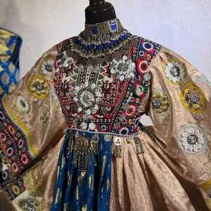 Nuevo Vestido Tribal Afgano Kuchi, Traje Salwar Kameez, Diseño de Diseñador Indio Pakistaní, Nuevo Diseño de Top con Cuello Bordado, Vestidos de Novia - Product Image 2