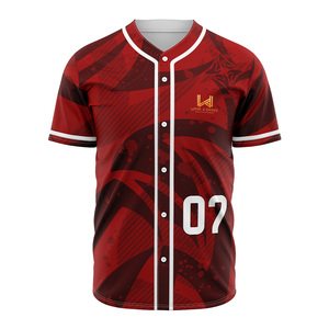 เสื้อเบสบอลซอฟต์บอลแบบสั่งทำขายส่ง ปักลายทั้งตัว ชุดทีมระบายอากาศได้ดี ชุดกีฬา - Product Image 2
