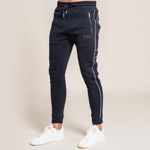 Sudadera con Capucha para Hombre, Color Azul Marino, Cierre Completo, con Rayas Laterales, Bolsillos, Cintura Elástica, Transpirable, Corte Regular, Ropa Casual de Otoño - Product Image 3