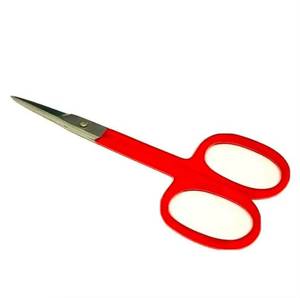 Ciseaux à ongles en acier inoxydable avec manche en plastique rouge et lame droite tranchante pour adultes, outils de beauté - Product Image 4
