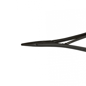 Porte-aiguille Mathieu en céramique noire de 14 cm, à verrouillage par cliquet, pointes dentées, en acier inoxydable, ergonomique, pour usage dentaire et orthodontique - Product Image 3