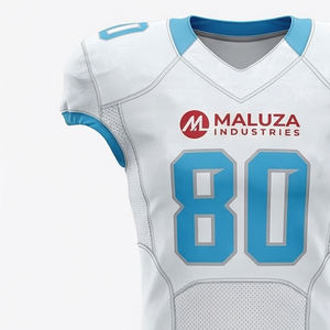 Conjunto de Uniforme de Fútbol Americano Sublimado Personalizado, Manga Corta, Transpirable, con Costuras Reforzadas, Equipación Personalizada para Equipos - Product Image 2