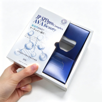 Boîte de luxe haut de gamme avec tiroir coulissant en carton renforcé pour emballage personnalisé de suppléments nutritifs premium, crème contour des yeux et nettoyant visage