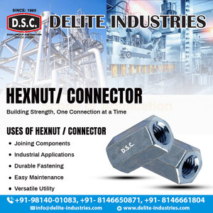 Écrou hexagonal Delite en acier haute résistance pour coffrage en béton, écrou de construction robuste, commande en gros depuis l'Inde - Product Image 4