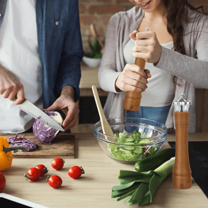 07229991 Moulin à poivre manuel en noyer de 10 pouces avec mécanisme de broyage multifonctionnel à noyau en céramique réglable - Product Image 6