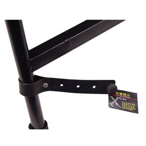 Soporte de Teclado Plegable Profesional Glarry de un Solo Tubo Tipo X, Soporte para Instrumentos Musicales Negro - Product Image 6