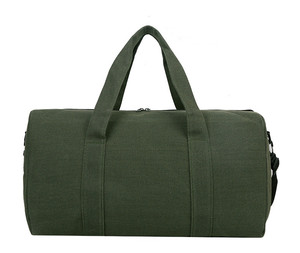 Bolsa de Lona Verde con Cierre de Cremallera, Bolsa de Viaje Informal, Diseño Resistente - Product Image 1
