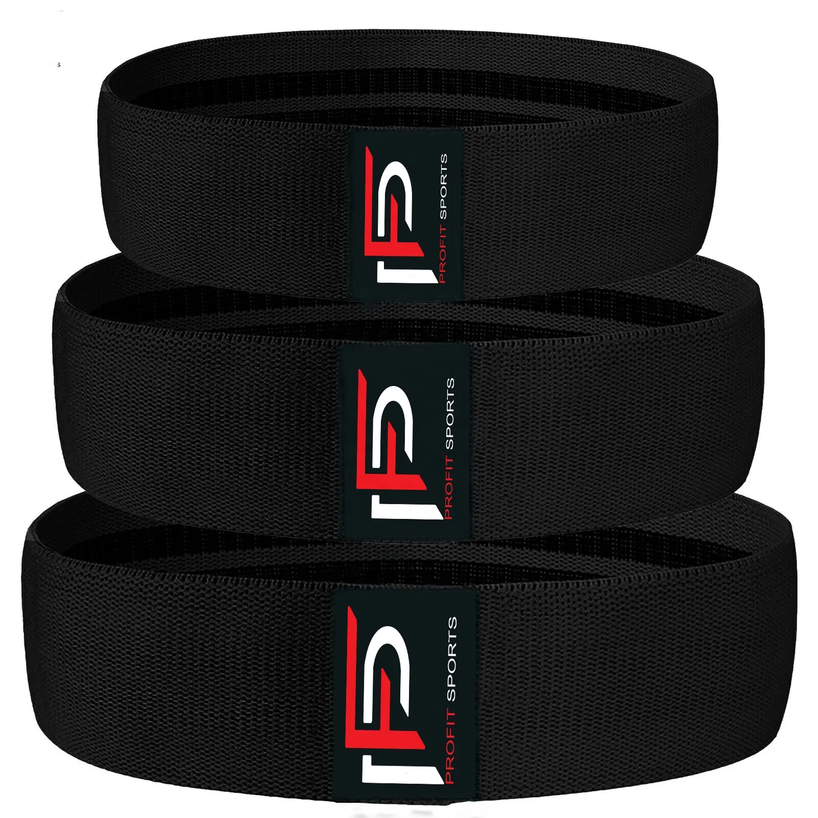 Black Color Booty Band Different Resistance Hip Circle Glutes Band