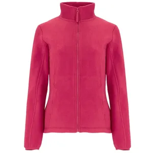 European & American Style Women's Spring Solid <b>Zipper</b> Woven Bomber Jacket with Suede Effect - Product Image 5
